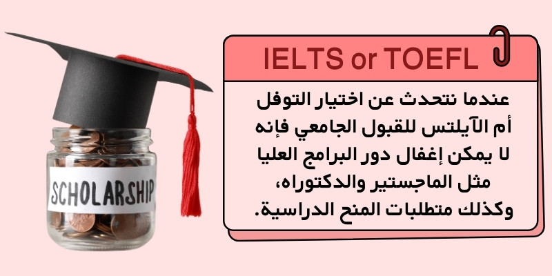 اختيار التوفل أم الآيلتس