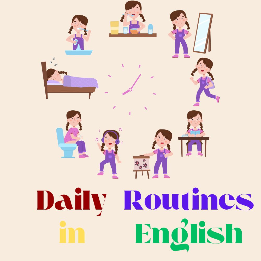 کارهای روتین روزانه در زبان انگلیسی