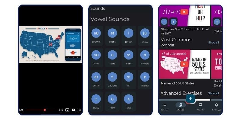 Sounds: The Pronunciation App بهترین اپلیکیشن تقویت اسپیکینگ با آموزش فونتیک