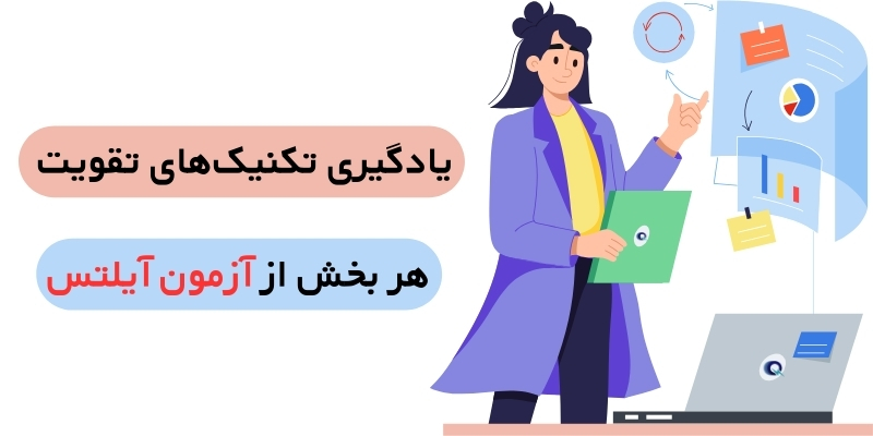 یادگیری تکنیک‌های تقویت هر بخش از آزمون آیلتس