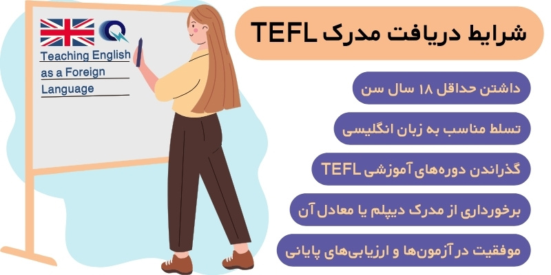 شرایط دریافت مدرک TEFL