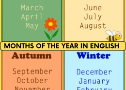آموزش ماه های سال به انگلیسی و معادل فارسی و تلفظ صوتی