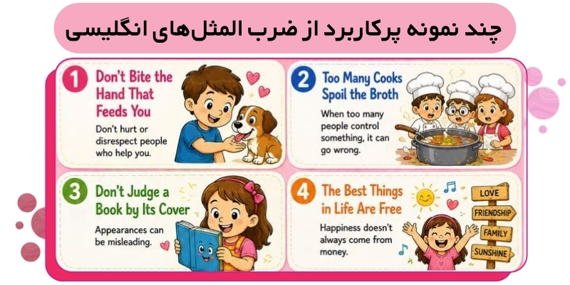 چند نمونه پرکاربرد از ضرب المثل‌های انگلیسی