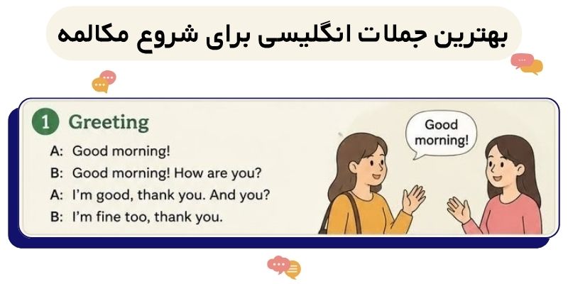 بهترین جملات انگلیسی برای شروع مکالمه چیست؟ (3) بهترین جملات انگلیسی برای شروع مکالمه